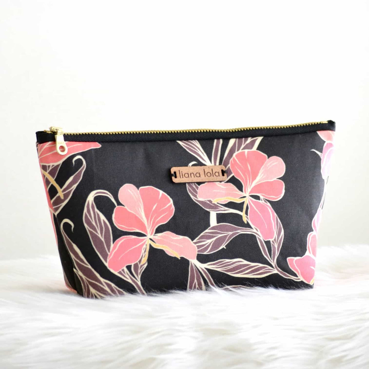 Accessory Pouch - Ginger v3 Black Pink – liana lola