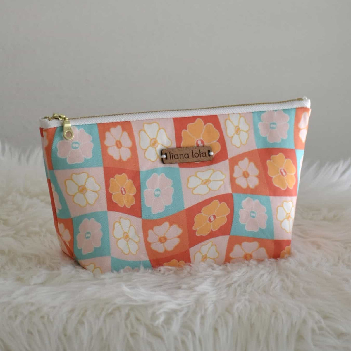 Accessory Pouch - Puakenikeni Checks Citrus – liana lola