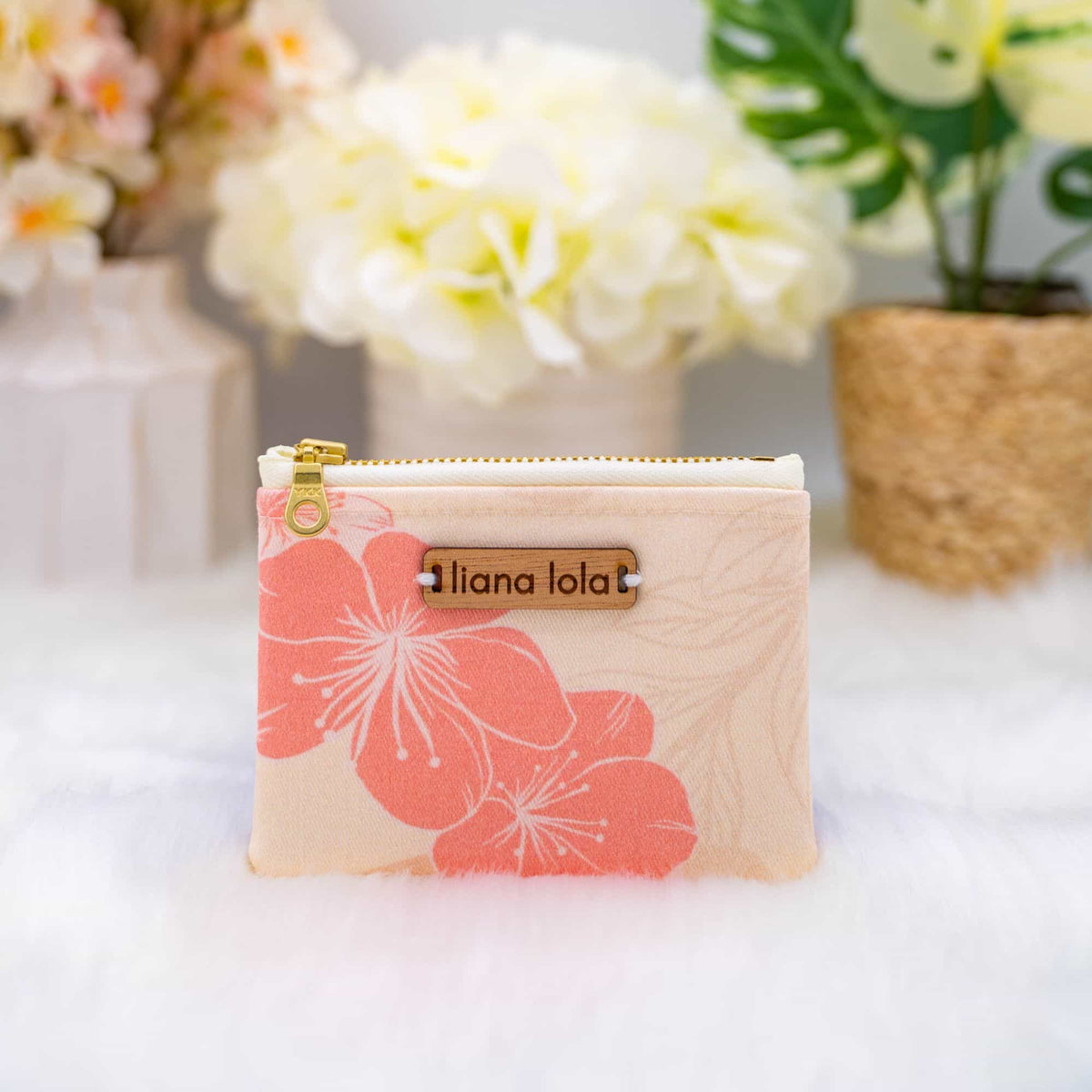 Sakura Snap-Close Coin Pouch